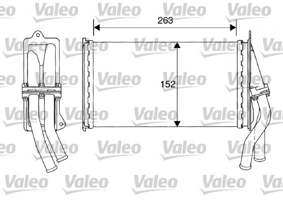 VALEO Теплообменник, отопление салона 812015