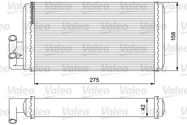 VALEO Теплообменник, отопление салона 812068