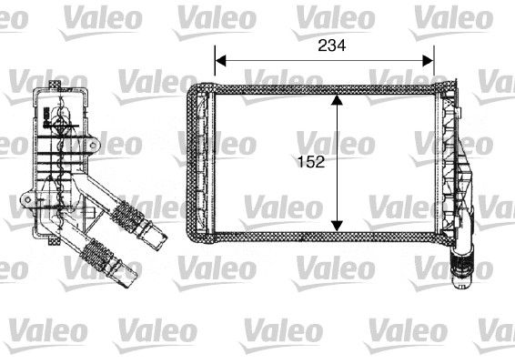 VALEO Теплообменник, отопление салона 812223