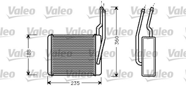 VALEO Теплообменник, отопление салона 812274