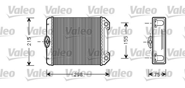 VALEO Теплообменник, отопление салона 812299