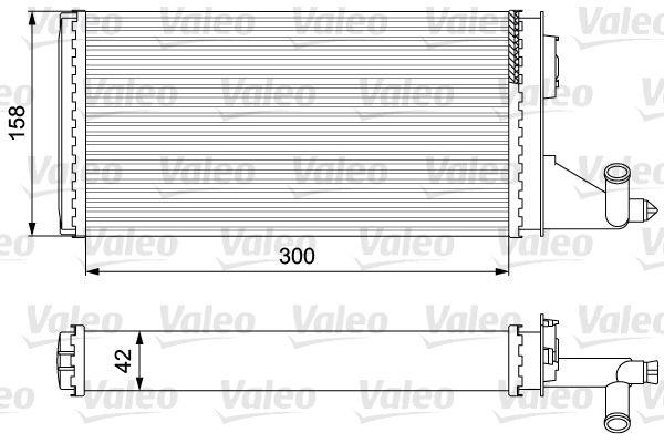 VALEO Теплообменник, отопление салона 812342