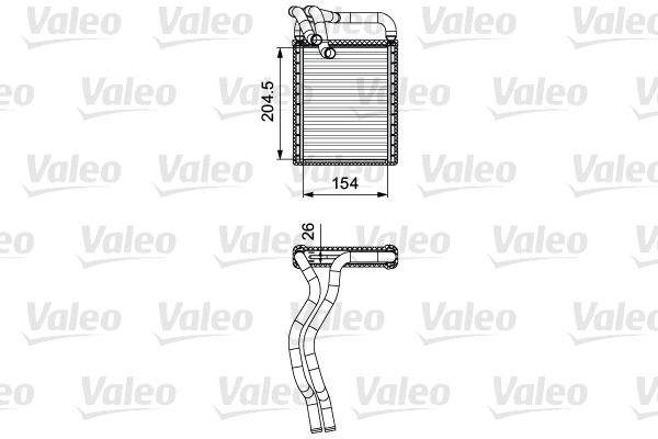 VALEO Теплообменник, отопление салона 812441