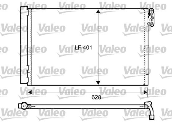 VALEO Конденсатор, кондиционер 814011