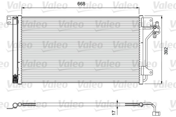 VALEO Конденсатор, кондиционер 814015