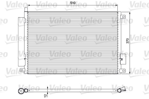 VALEO Конденсатор, кондиционер 814155