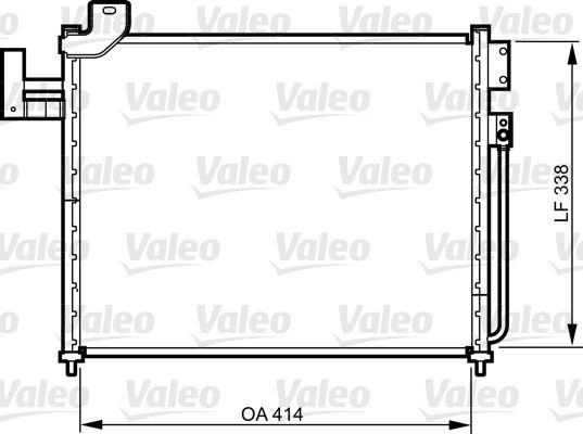 VALEO Конденсатор, кондиционер 814316