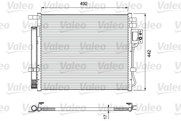 VALEO Конденсатор, кондиционер 814404