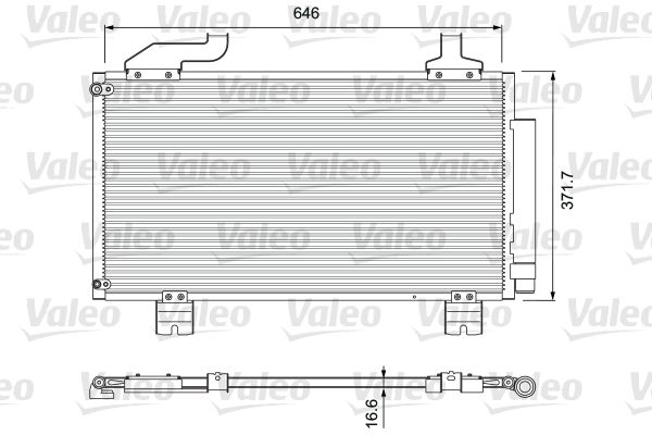 VALEO Конденсатор, кондиционер 814417