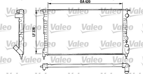 VALEO Радиатор, охлаждение двигателя 816552