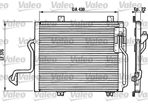 VALEO Конденсатор, кондиционер 816863