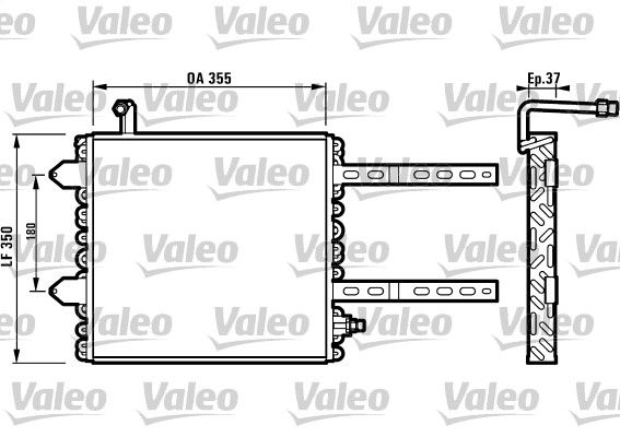 VALEO Конденсатор, кондиционер 816972