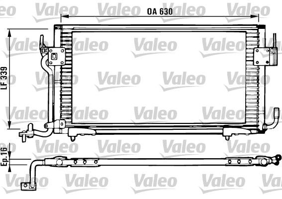 VALEO Конденсатор, кондиционер 816984