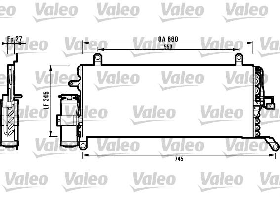 VALEO kondensatorius, oro kondicionierius 817050