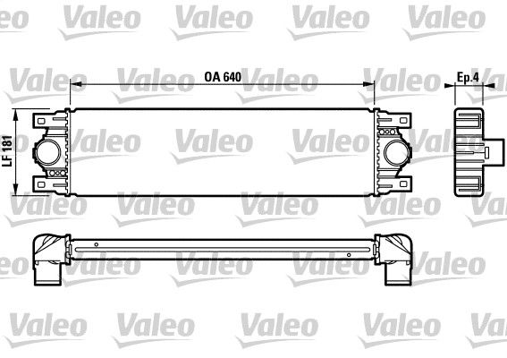 VALEO Интеркулер 817115