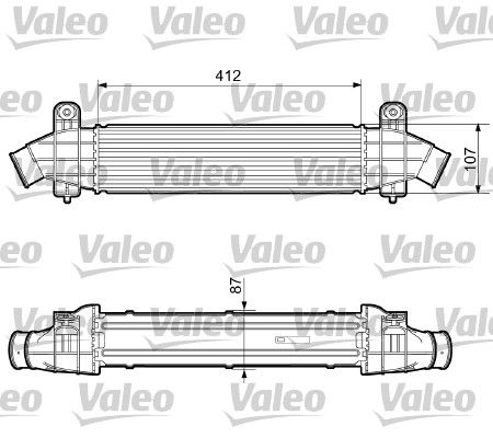 VALEO tarpinis suslėgto oro aušintuvas, kompresorius 817238