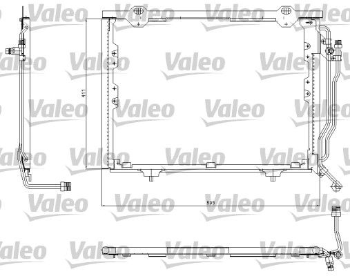 VALEO Конденсатор, кондиционер 817563