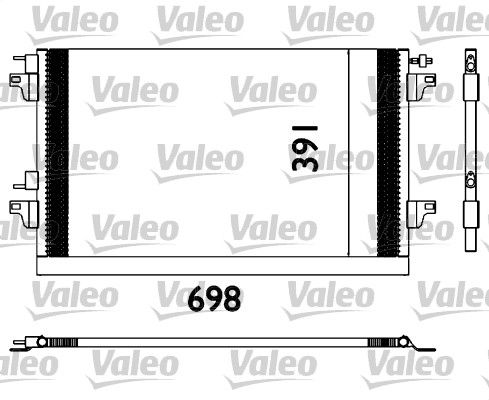 VALEO Конденсатор, кондиционер 817568