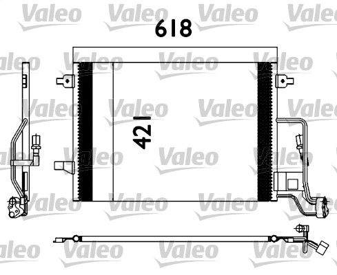 VALEO Конденсатор, кондиционер 817679