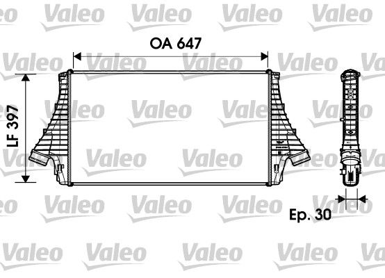 VALEO Интеркулер 817729