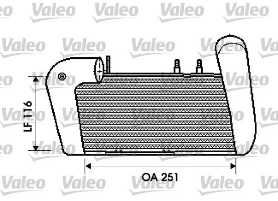 VALEO tarpinis suslėgto oro aušintuvas, kompresorius 817761