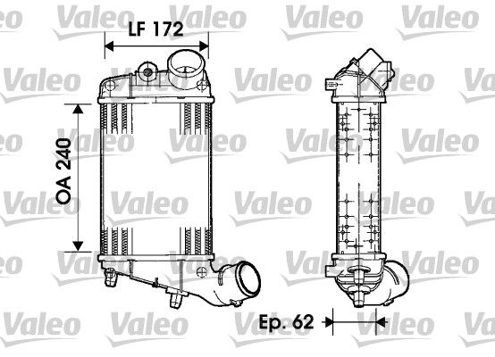 VALEO Интеркулер 817862