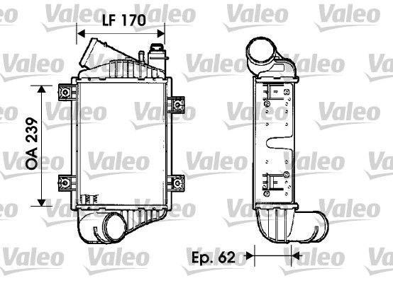 VALEO Интеркулер 817937