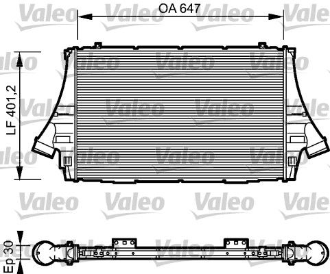 VALEO Интеркулер 817998