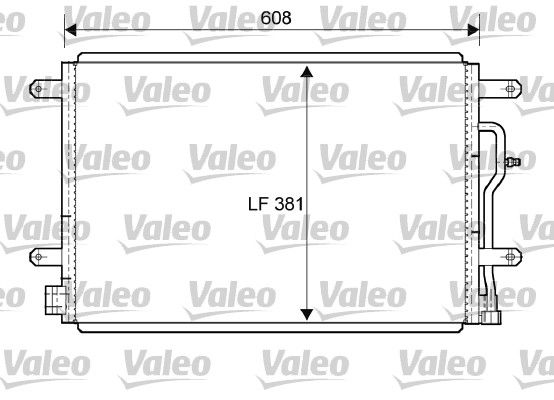 VALEO Конденсатор, кондиционер 818190