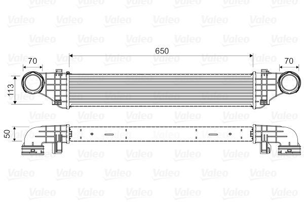 VALEO tarpinis suslėgto oro aušintuvas, kompresorius 818337