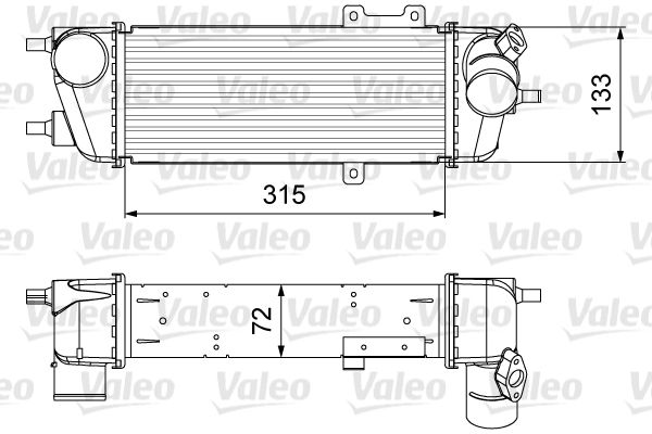 VALEO tarpinis suslėgto oro aušintuvas, kompresorius 818361