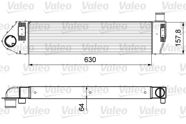 VALEO tarpinis suslėgto oro aušintuvas, kompresorius 818621