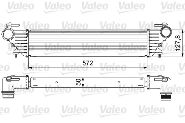 VALEO tarpinis suslėgto oro aušintuvas, kompresorius 818639