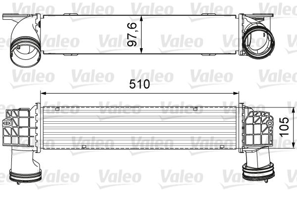 VALEO Интеркулер 818664