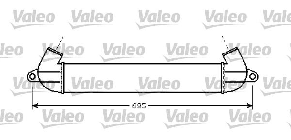 VALEO tarpinis suslėgto oro aušintuvas, kompresorius 818712