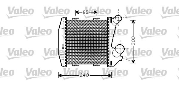 VALEO tarpinis suslėgto oro aušintuvas, kompresorius 818730