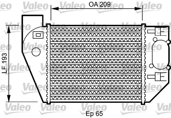 VALEO Интеркулер 818825