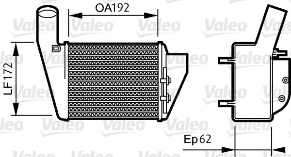 VALEO Интеркулер 818828