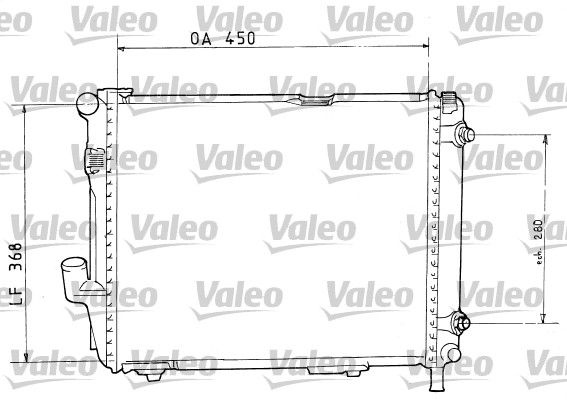 VALEO radiatorius, variklio aušinimas 819374