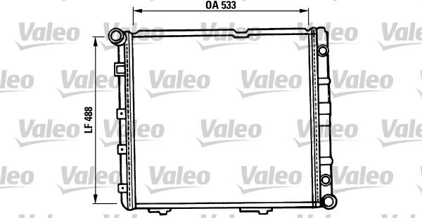 VALEO Радиатор, охлаждение двигателя 819387