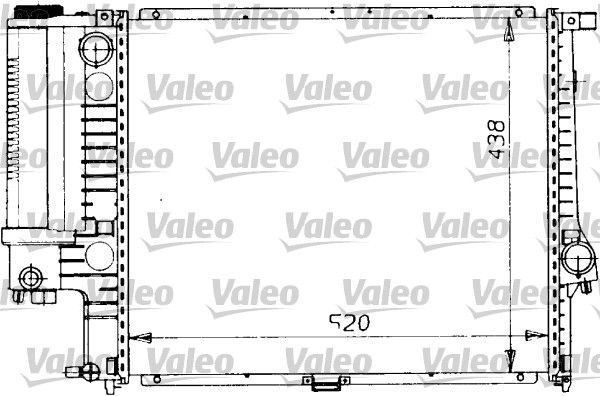 VALEO radiatorius, variklio aušinimas 819412