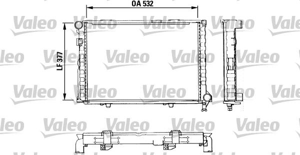 VALEO radiatorius, variklio aušinimas 883860