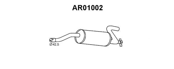 VENEPORTE Глушитель выхлопных газов конечный AR01002