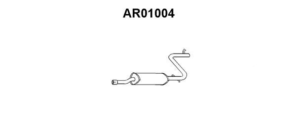 VENEPORTE Средний глушитель выхлопных газов AR01004