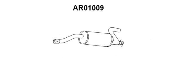 VENEPORTE Глушитель выхлопных газов конечный AR01009