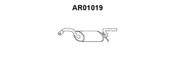 VENEPORTE Глушитель выхлопных газов конечный AR01019