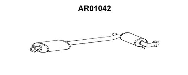 VENEPORTE Средний глушитель выхлопных газов AR01042