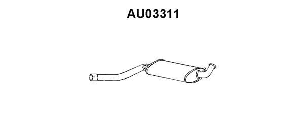 VENEPORTE Средний глушитель выхлопных газов AU03311