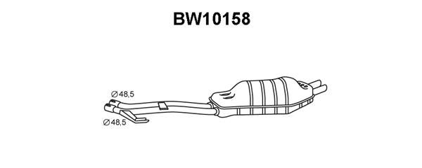 VENEPORTE Глушитель выхлопных газов конечный BW10158