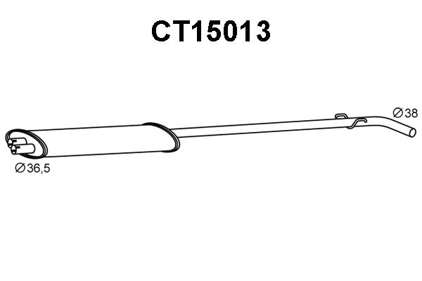 VENEPORTE vidurinis duslintuvas CT15013